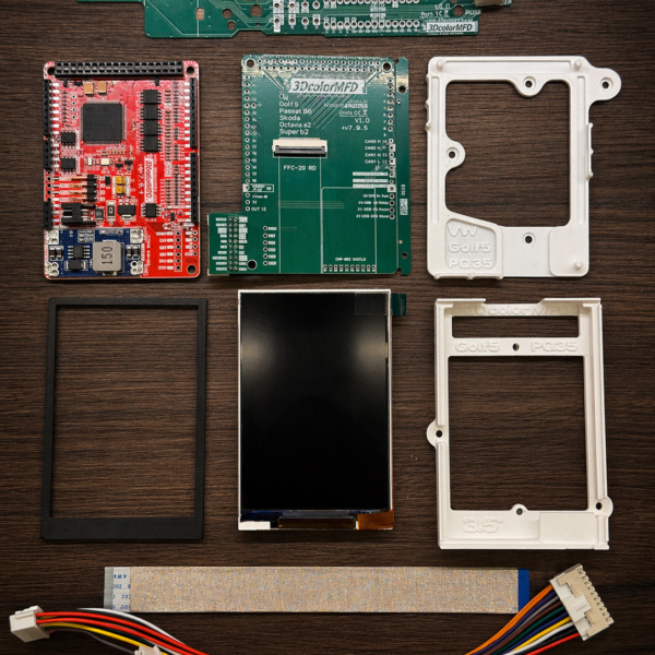 3DcolorMFD VW PQ35 + Simplify Installation Kit